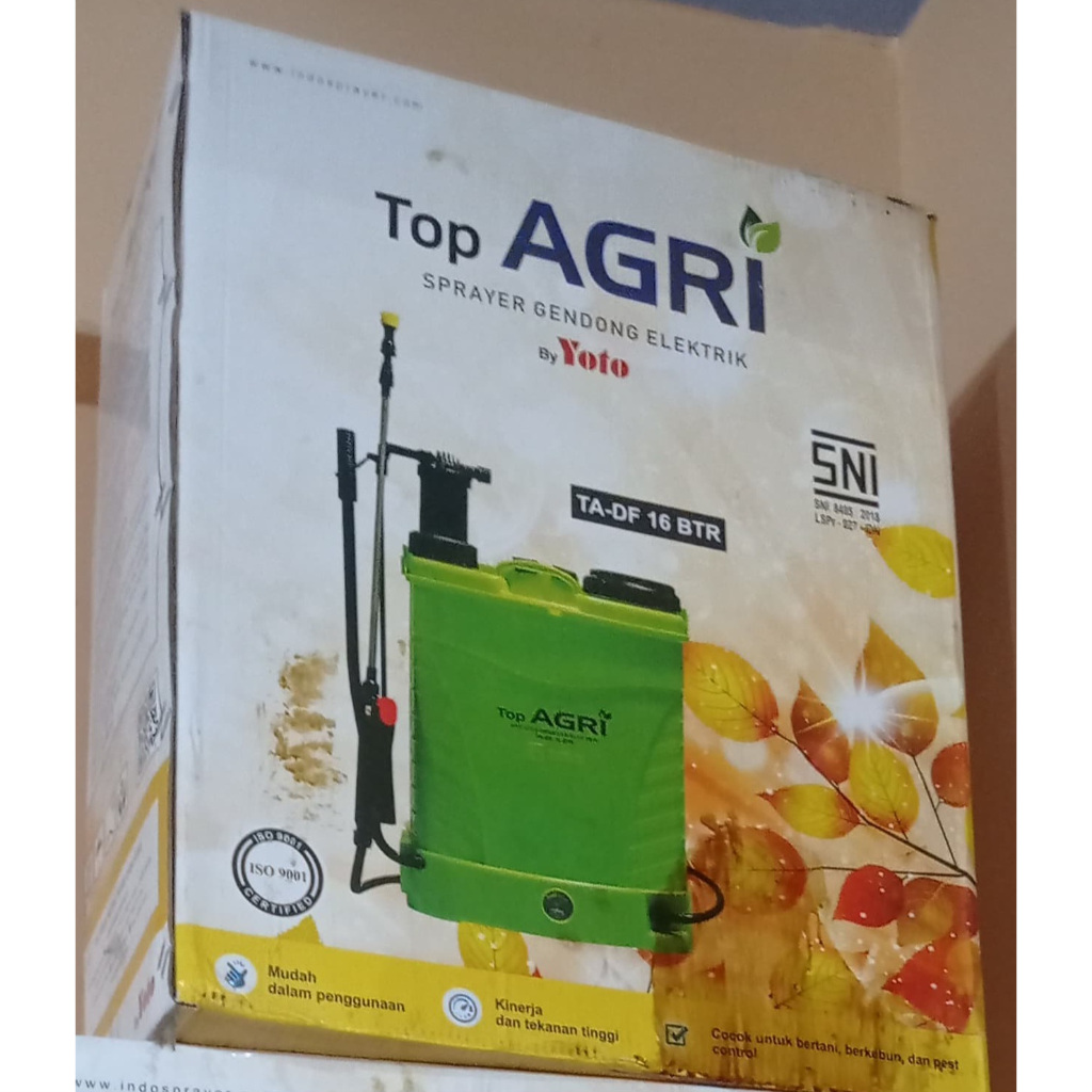 SEMPROTAN SPRAYER GENDONG ELEKTRIK "TOP AGRI" 16 LITER