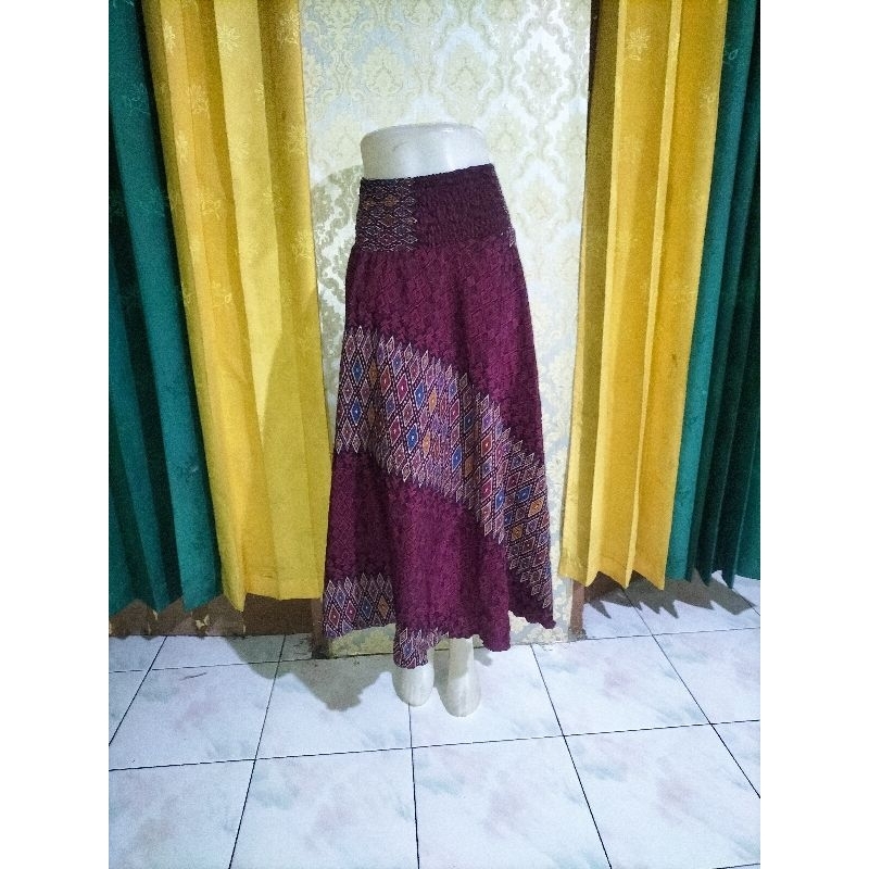 ROK PAYUNG SUPER SILK CREPE/ SKIRT SILK CREPE/ ROK PAYUNG LEBAR TERMURAH