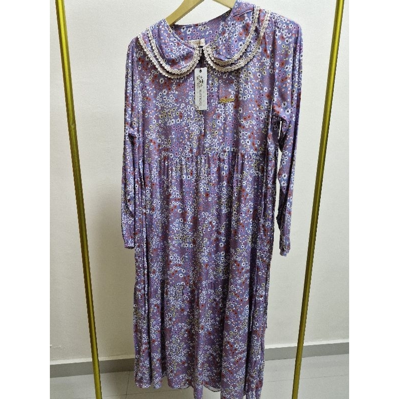 Tunik wanita Rayon premium motif bunga/tunik wanita Crinkle Airflow/Tunik dgn zipper