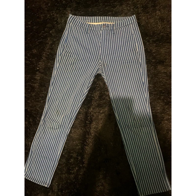 celana stripe uniqlo