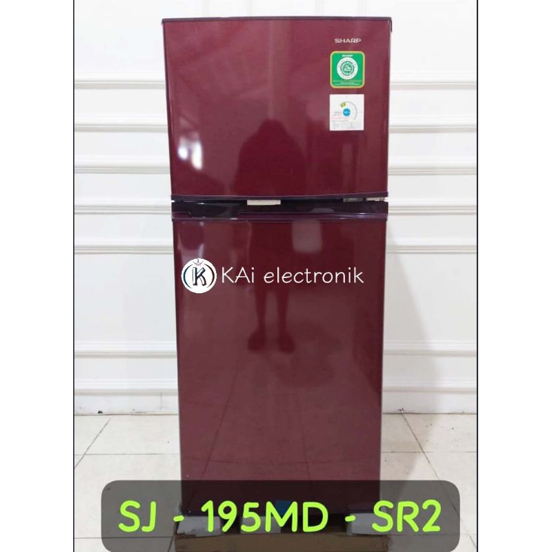 kulkas sharp 2 pintu SJ195MD-SR