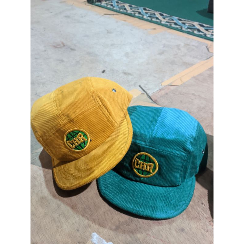 5 panel short cap/visor pendek corduroy CHR COLLECTION Topi Distro original
