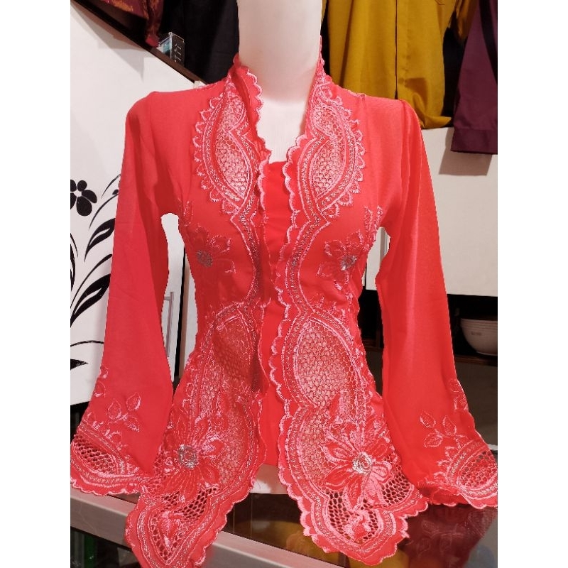 kebaya bordir lengan panjang