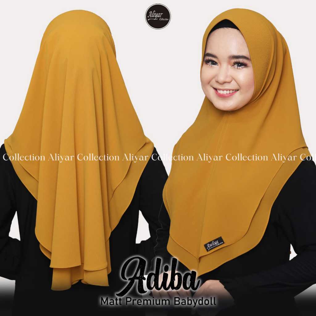 KHIMAR ADIBA ORIGINAL ALIYAR BY AWLIYA//KHIMAR ADIBA AWLIYA COLLECTION//HIJAB ADIBA DUA LAYER//HIJAB