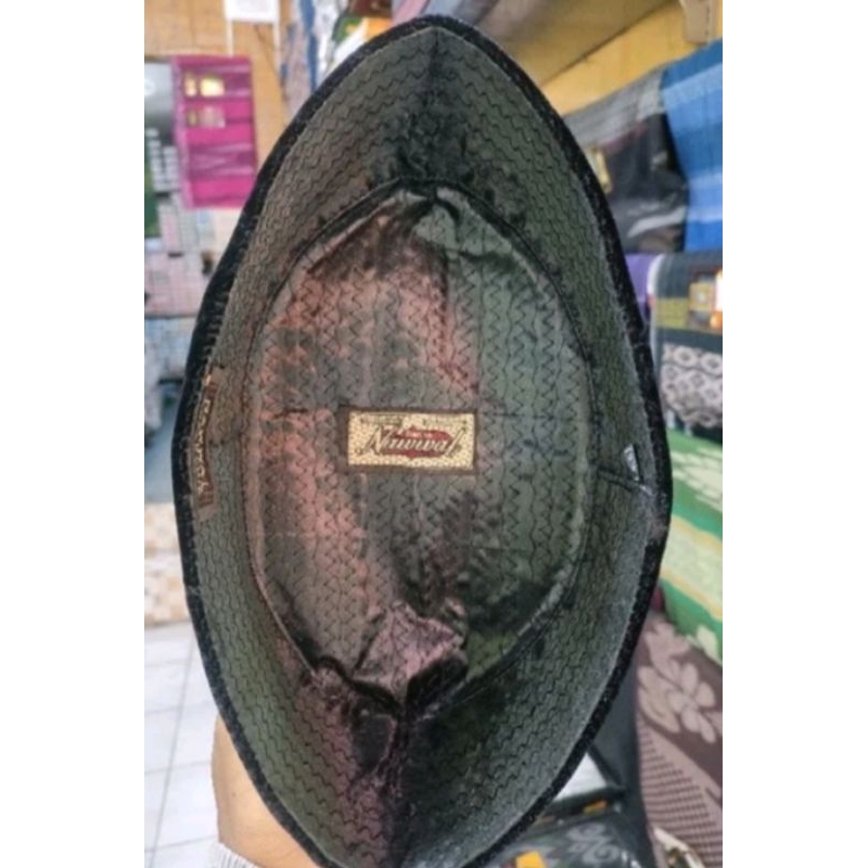 (GROSIR) SONGKOK HITAM NAWWAL ORIGINAL PECI HITAM NAWWAL KOPIAH HITAM NAWWAL ORIGINAL
