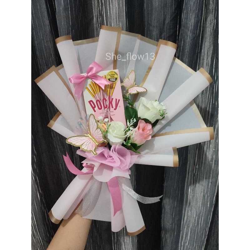 

Buket pocky pink one