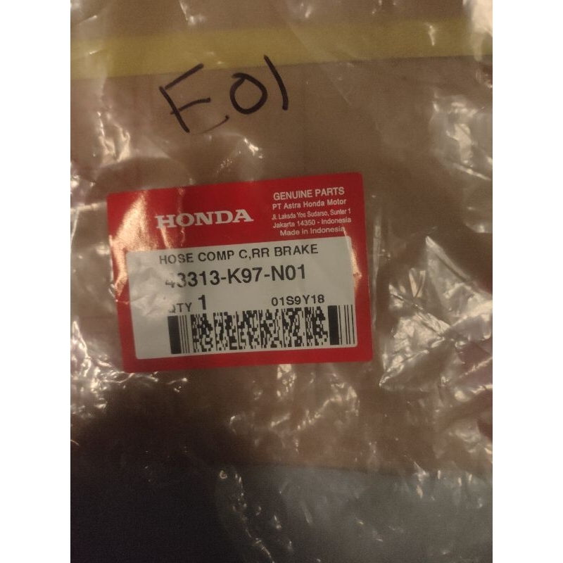 Selang rem belakang PCX150