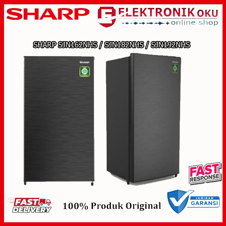 KULKAS SHARP LEMARI ES 1 PINTU SJN162NHS / SJN182NHS / SJN192NHS