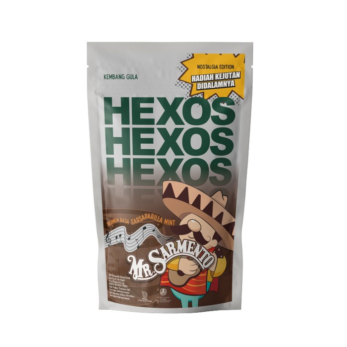 

HEXOS Mr. Sarmento Permen Rasa Sarsaparilla Mint 50 g