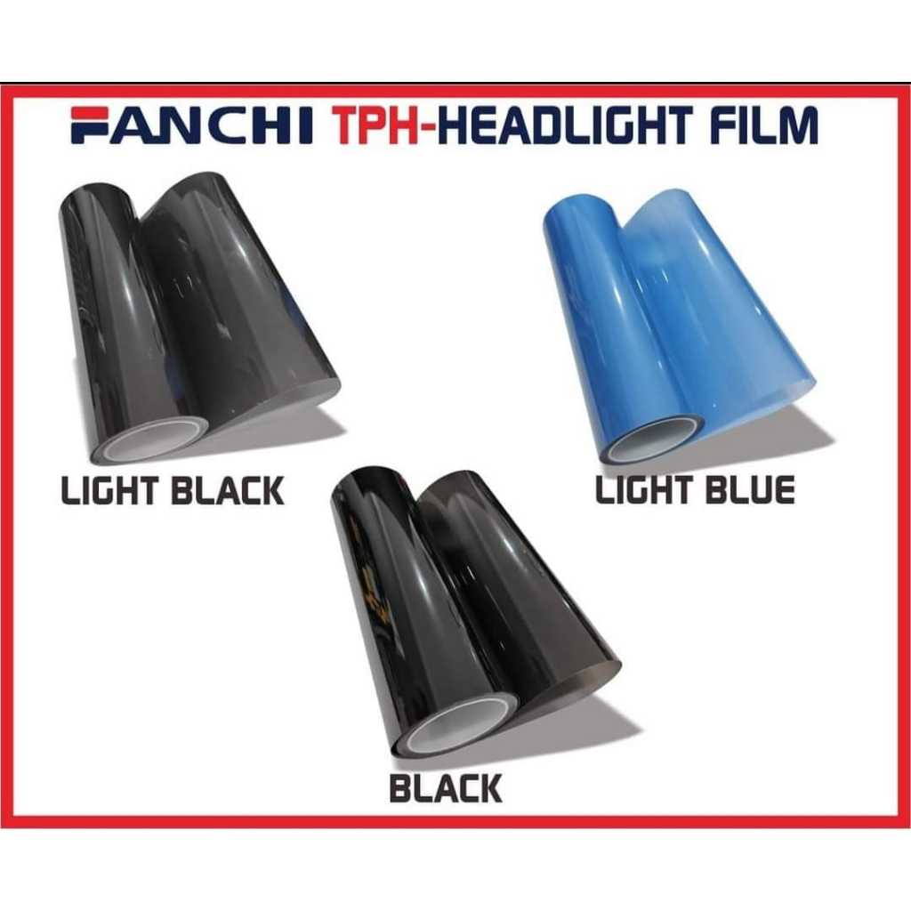 RB1 Sticker FANCHI Smoke Transparan Headlamp TPH Headlight Film Hybrid Premium Permeter