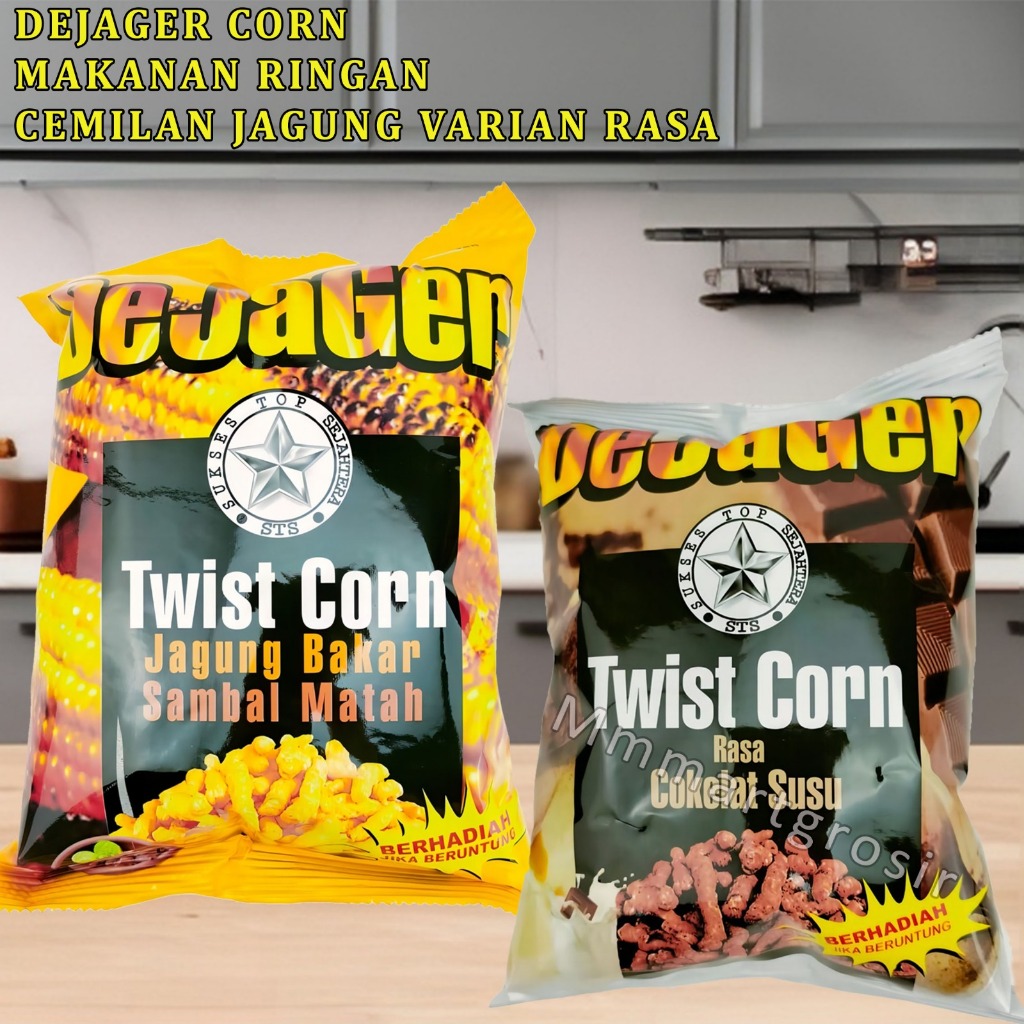 

Dejager Snack / Makanan Ringan Twist Corn / Snack Varian Rasa