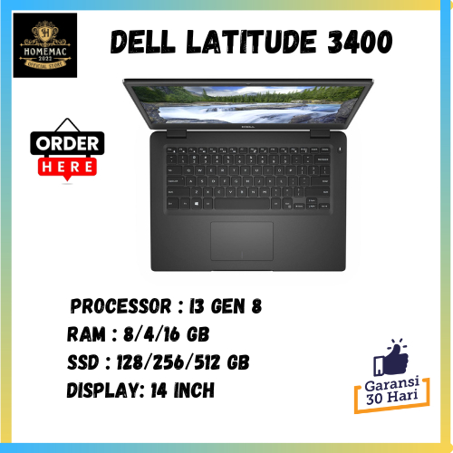 DELL LATITUDE 3400 CORE I3 GEN 8 8/128 ORIGINAL SECOND