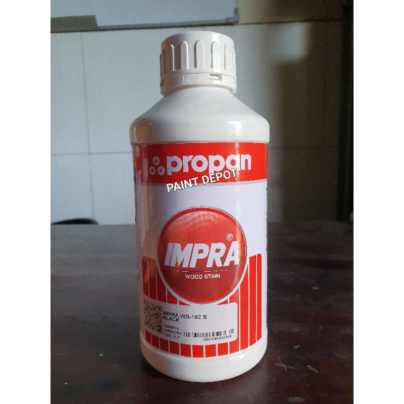 IMPRA WOODSTAIN WOOD STAIN WS-162B WS 162B 162 B 1 LT 1LT LITER 1LTR 1KG KG BLACK COFFEE BROWN DARK 