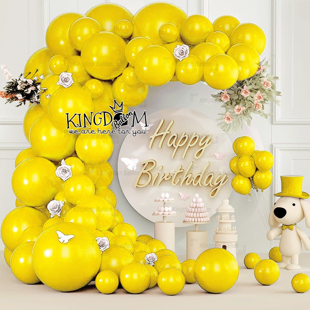 Balon metalik gold / Balon Gold Metalik / Balon Latex Gold Metalik