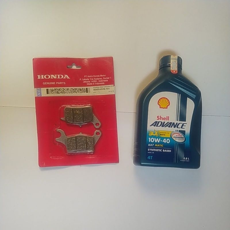 paket oli Shell kampas rem depan beat Scoopy Vario 110