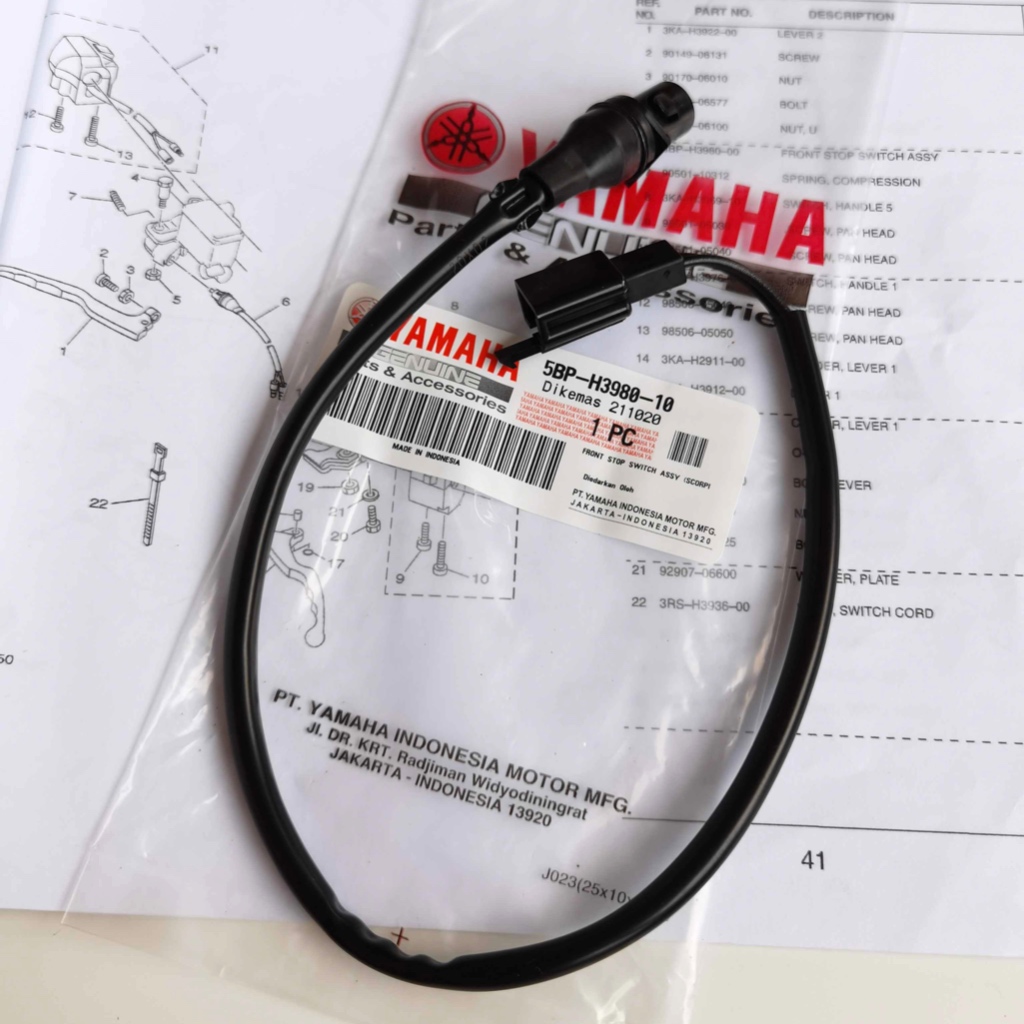 SWITCH SWIT REM DEPAN RXKING RX KING NEW ORI ORIGINAL 5BP-H3980-10