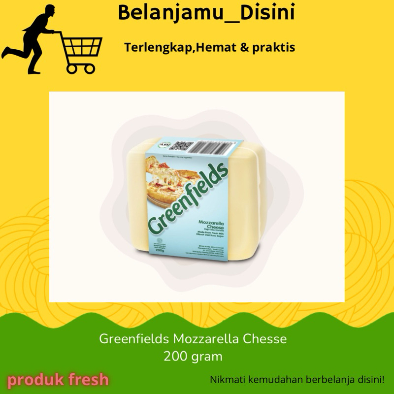 

GREENFIELDS MOZZARELA CHESSE/keju mozarela