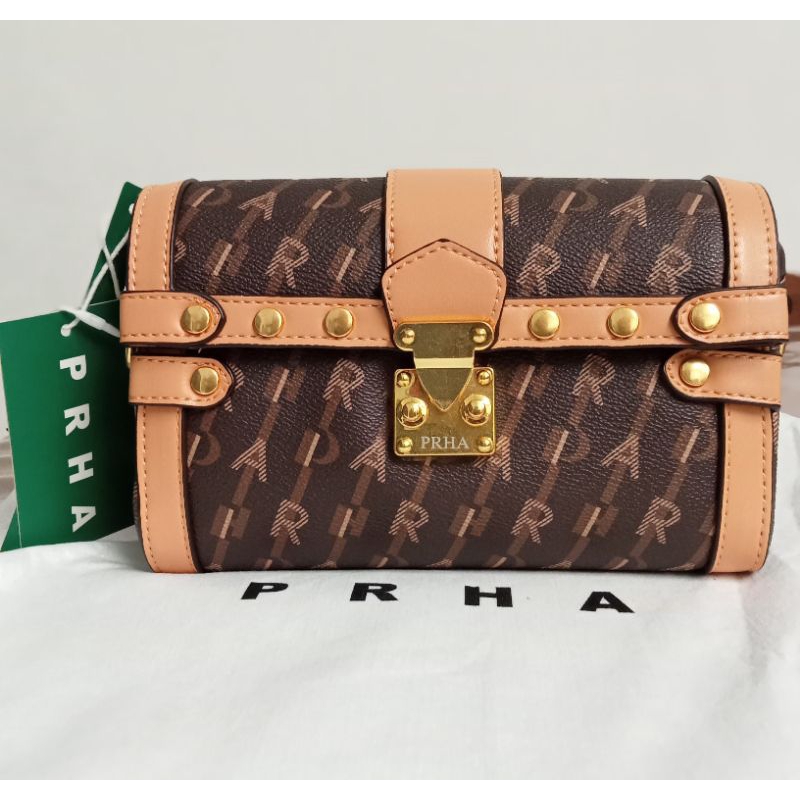 FO Bags Tas PRAHA PRHA Coklat Coffe Tas Selempang Wanita Kokoh Elegan Vintage kd 118