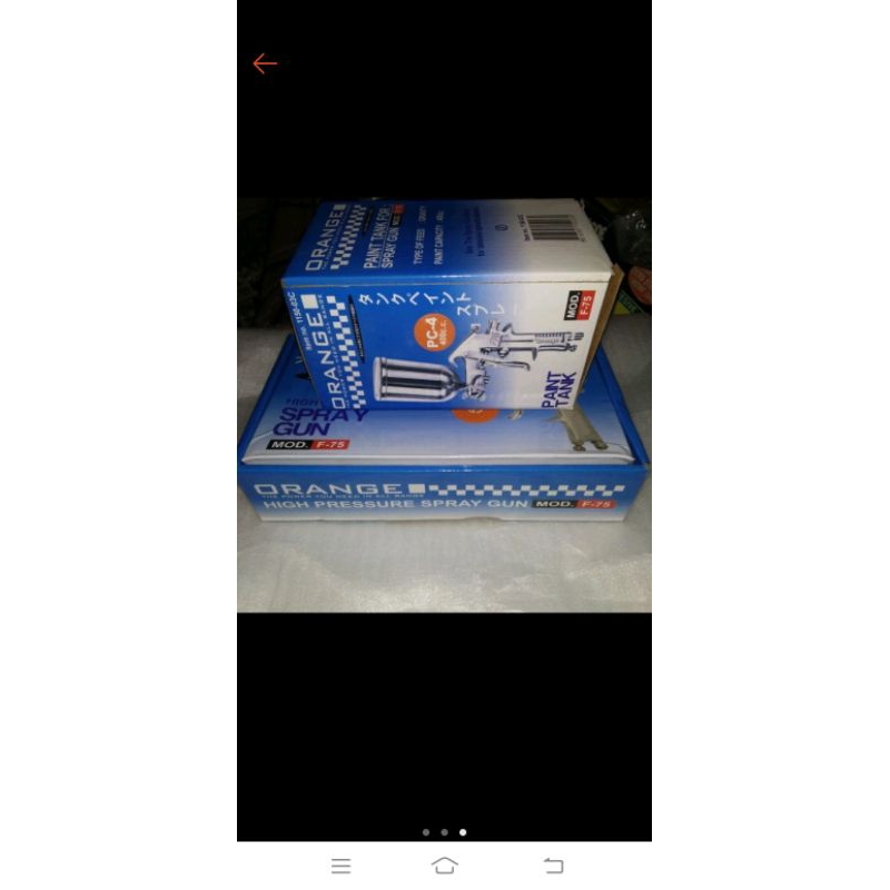 SPRARYGUN F75 Tabung atas orange