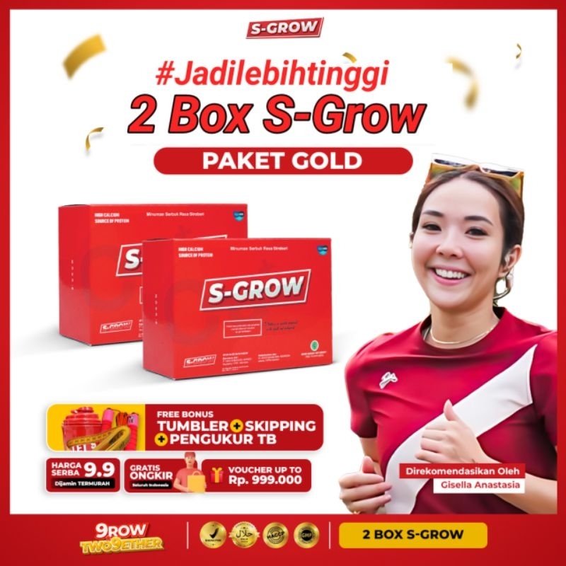 

(Bonus Jam tangan) S-Grow Susu Peninggi Badan Terbaik Original untuk Dewasa dan Anak