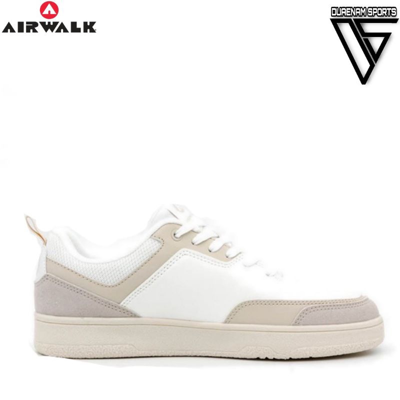 SALE AIRWALK BRUE MEN'S SNEAKERS SHOES-WHITE BEIGI