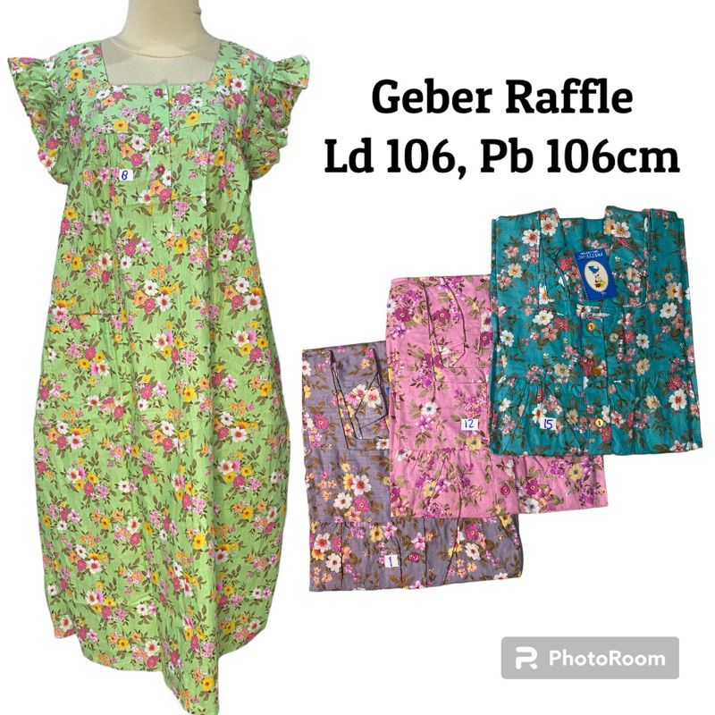 DASTER MURAH PENDEK DRESS PENDEK TANPA LENGAN GEBER RUFFLES KATUN JEPANG LOKAL PRETTY GIRL Wanita Ca