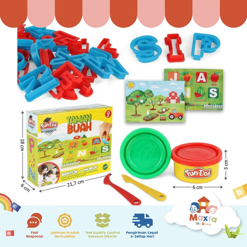 Fun Doh Mainan Lilin Mainan Fun Doh Taman Buah no. 28183 fun doh