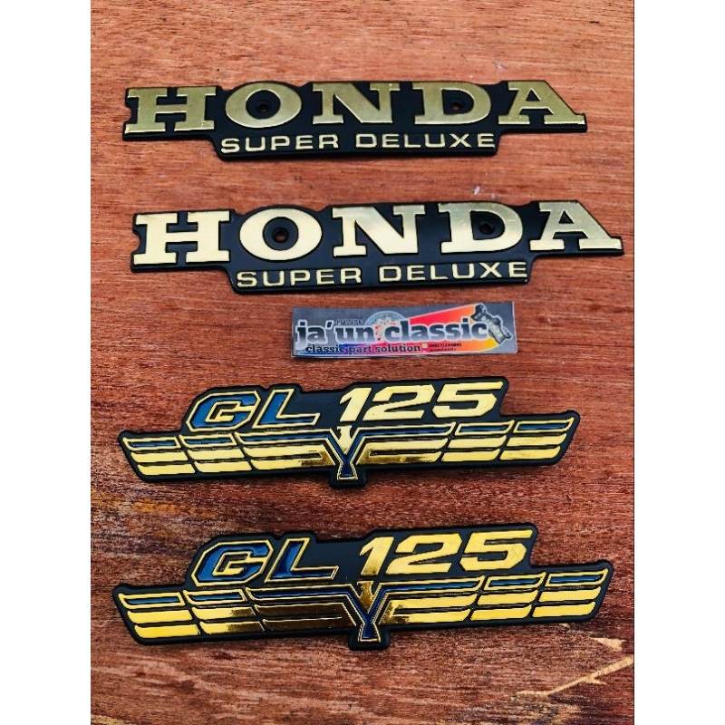 emblem tangki tengki gl 100 emblem box aki gl 100 gl 125 / emblem tangki gl100 gl125 emblem set GL10