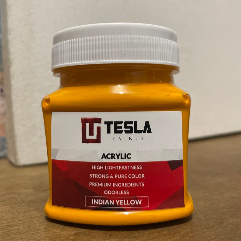 

TESLA PAINTS - ACRYLIC - INDIAN YELLOW 125ML