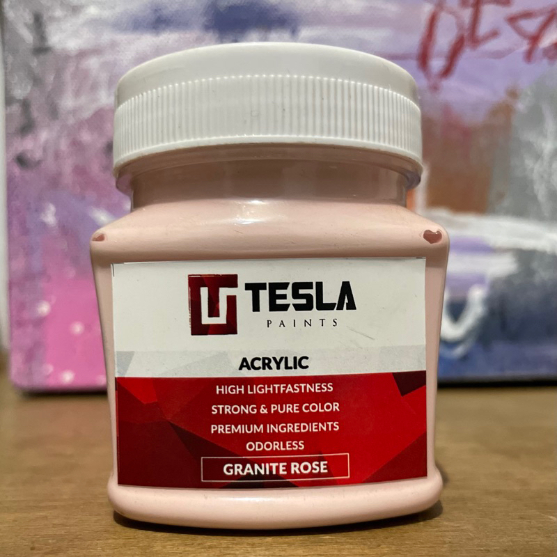 

TESLA PAINTS - ACRYLIC - GRANITE ROSE 125ML