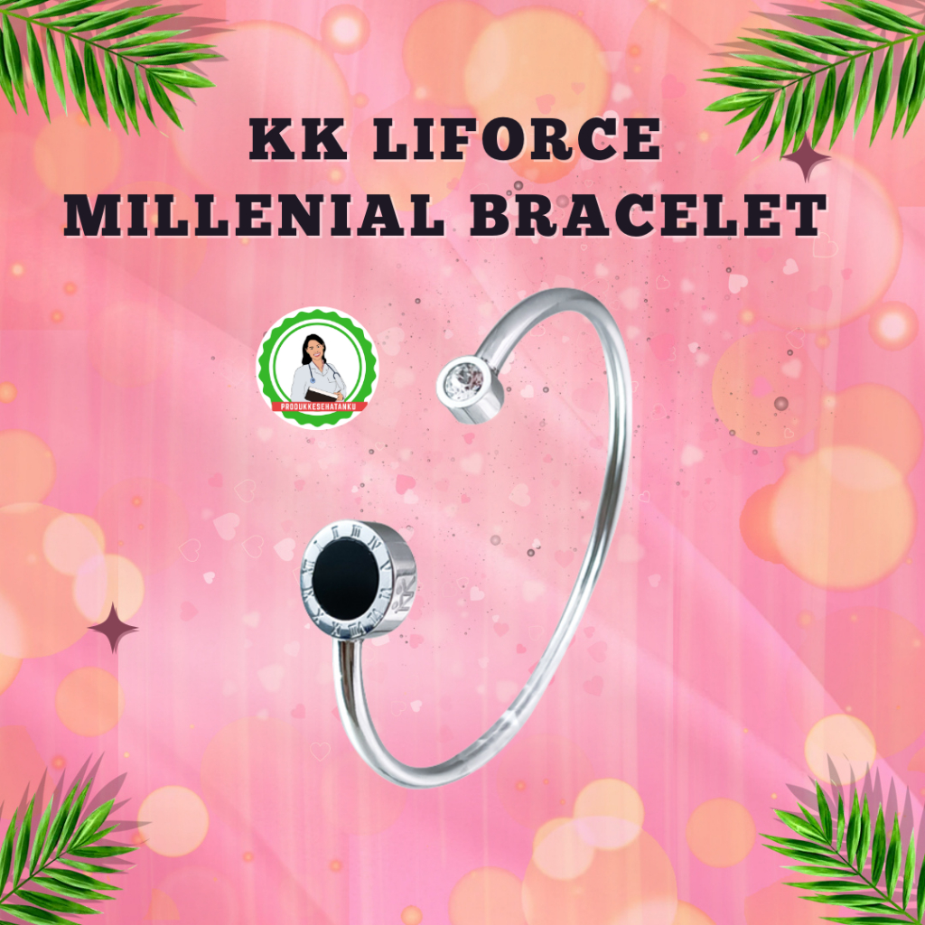 KK LIFORCE Bracelet Gelang Classic Millennial Kesehatan Anti Radiasi Original KK Indonesia Paket Pem