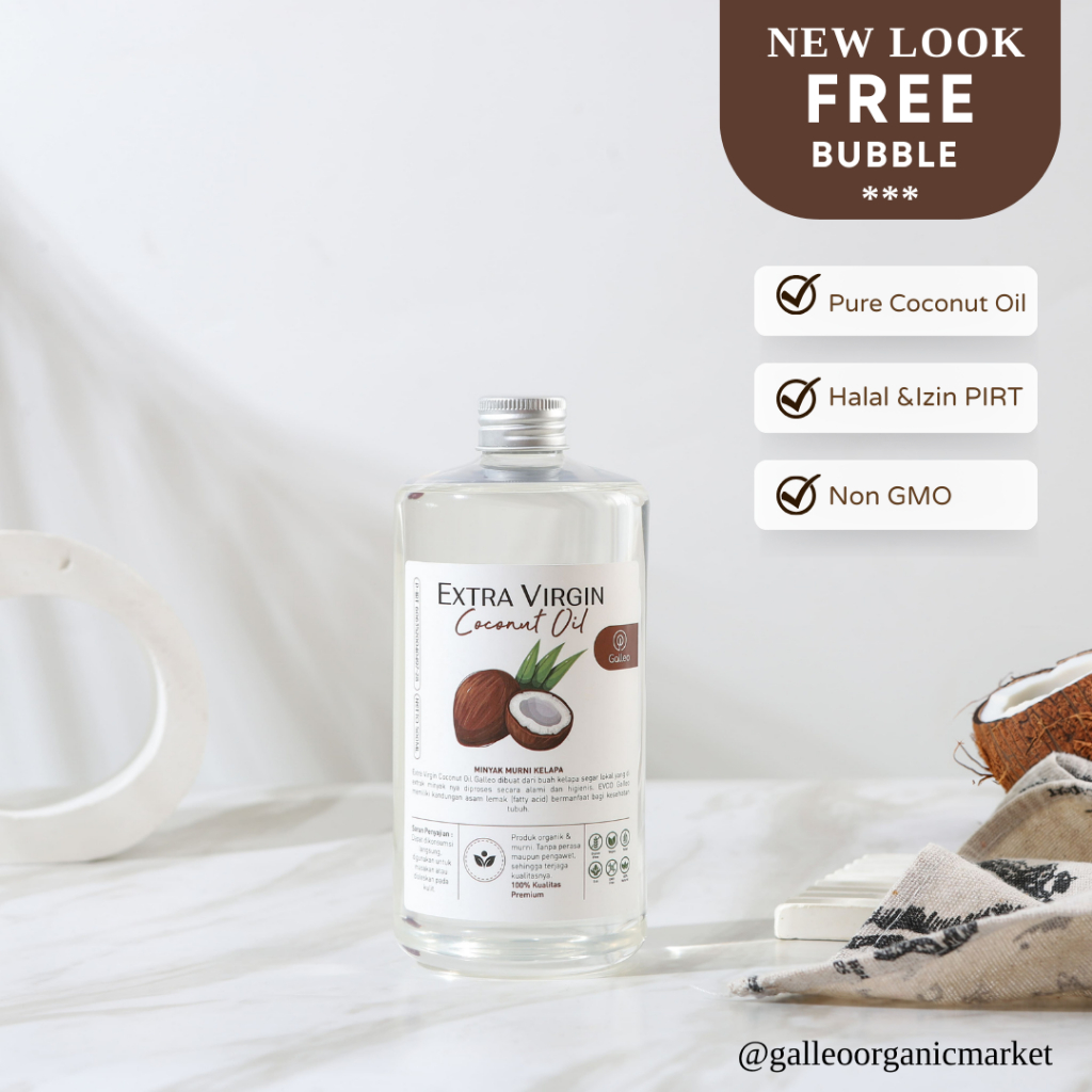 

GALLEO Extra Virgin Coconut Oil VCO Minyak kelapa Murni 100%