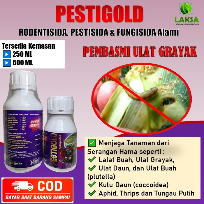 Pupuk Pembasmi Ulat Grayak - PESTIGOLD RODENTISIDA, PESTISIDA & FUNGISIDA Alami pupuk organik menceg