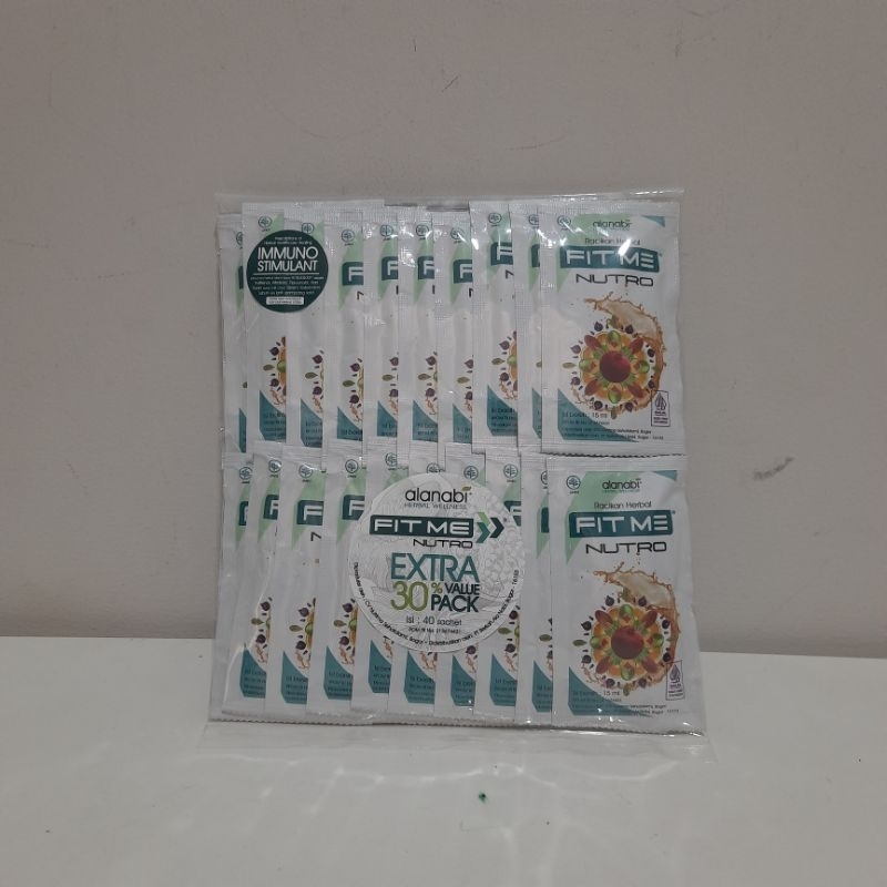 

Minuman Herbal Alami Alanabi Fit Me Nutro Kemasan Ekonomis isi 40 sachet
