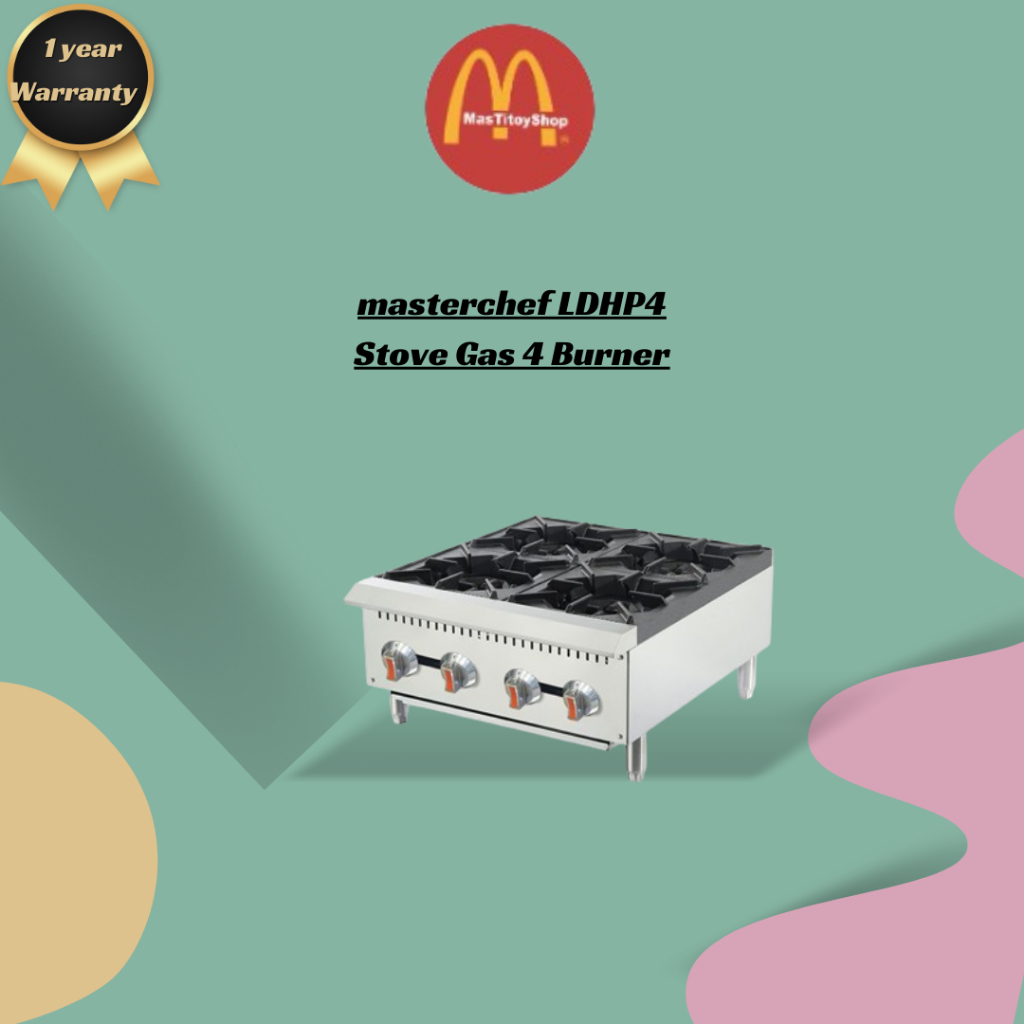 Cooking Line Masterchef Gas Stove 4 Burner LDHP 4/ Kompor Gas 4 Tungku