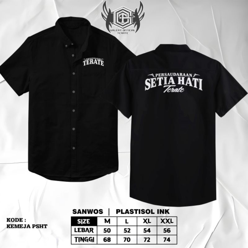 KEMEJA BORDIR PSHT // KEMEJA PENDEK PSHT // KEMEJA SETIA HATI TERATE // KEMEJA TERATE // KEMEJA LENG