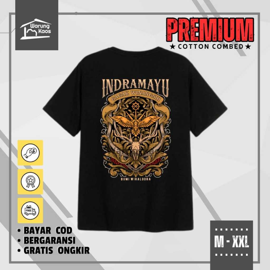 Kaos Indramayu D Gagak Winangsih Kaos Distro Daerah Jawa Barat Kaos Pria Bahan Katun Premium Origina