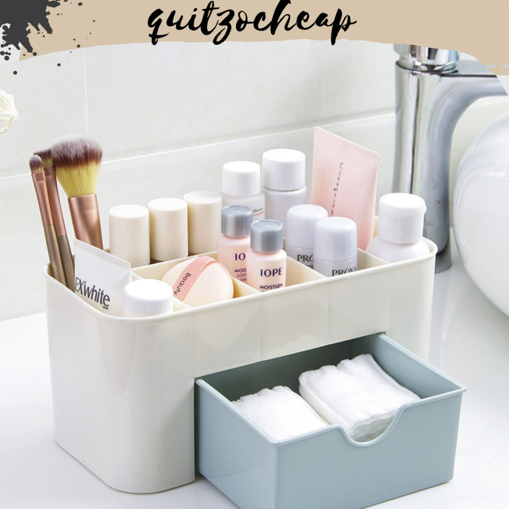 RAK KOSMETIK KECIL||Rak Kosmetik Plastik / Rak Makeup Plastik / Rak Kosmetik Laci / Rak Kosmetik