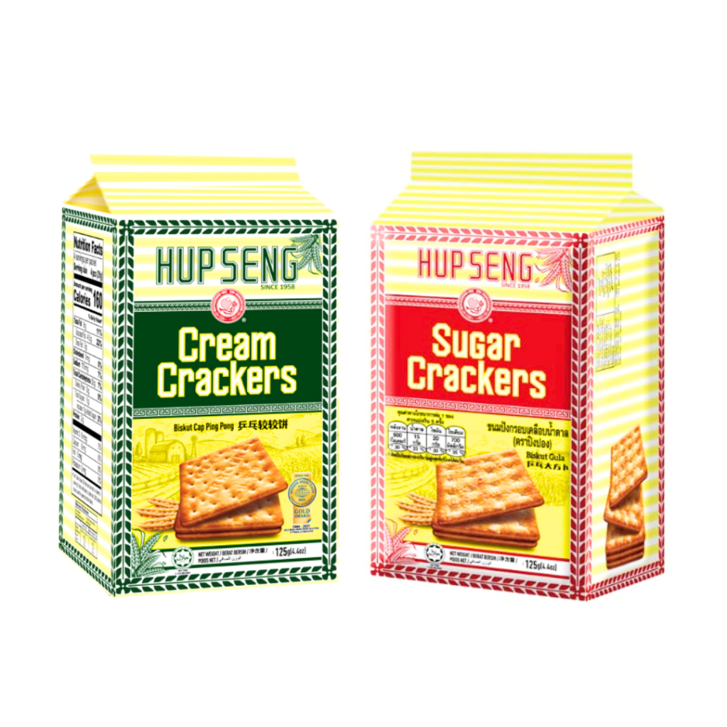 

HUP SENG MINI CRACKERS 125G CREAM KRACKERS SUGAR CRACKERS ASIN HUPSENG GULA BISKUIT