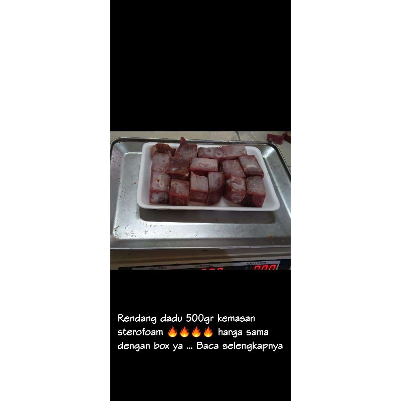 

Daging rendang Dadu 500gr