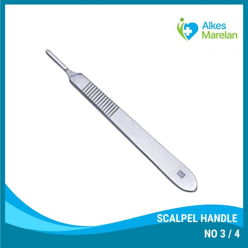 Bard Parker Scapel Handle No 3 / Gagang Pisau Bedah Bisturi / Scapel