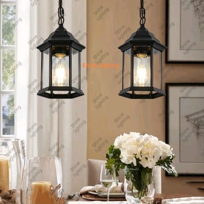Lampu gantung klasik modern outdoor waterproof cafe/resto tipe 11001 H