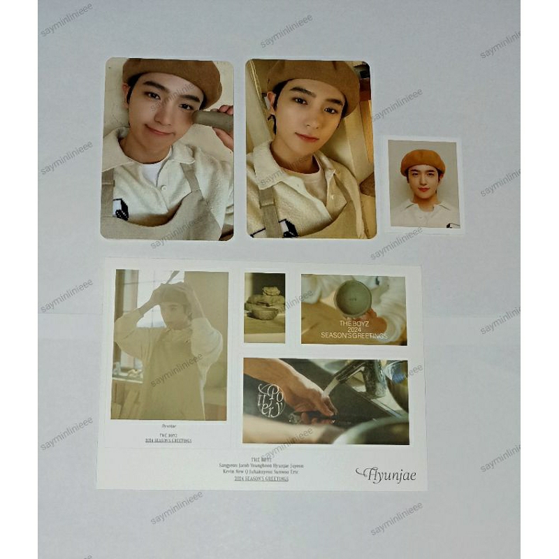 Readystock photocard PC id sticker Hyunjae THE BOYZ Lee Jaehyun season's greetings SG SG24 2024 Ever
