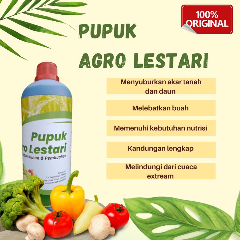 PUPUK PEMACU PERTUMBUHAN DAN PEMBUAHAN AGRO LESTARI