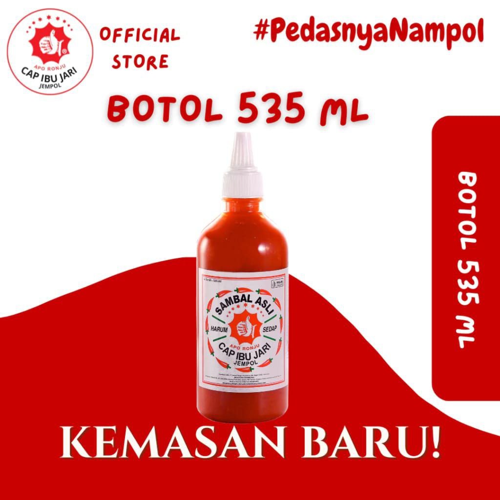 

Sambal / Rasa Original (535ml) / Cap Ibu Jari Jempol / Pedas Asli
