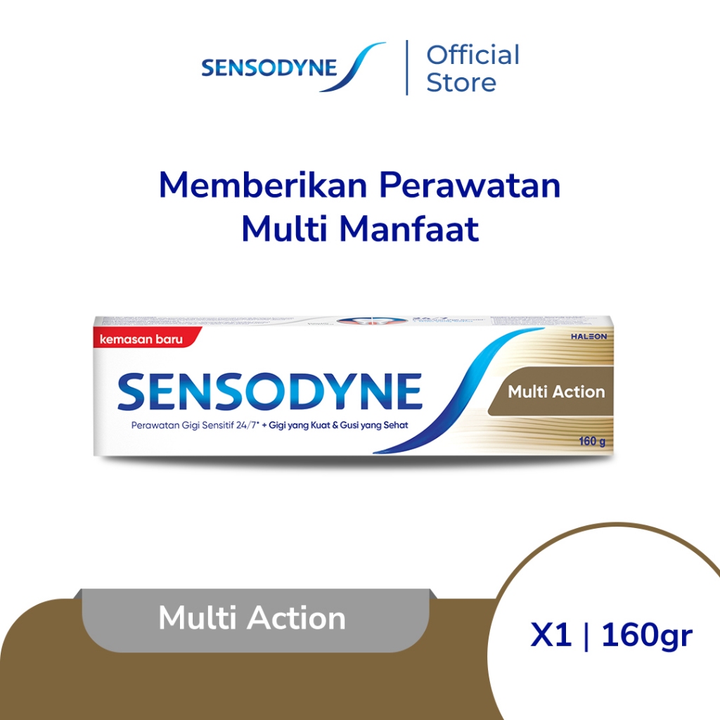 Sensodyne Toothpaste Pasta Gigi Sensitif Perawatan Multi Manfaat Multi Action 160gr