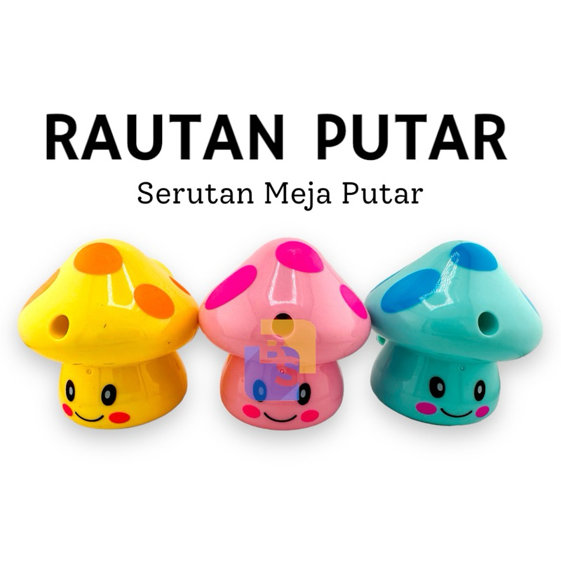 

Rautan Putar Meja Anak Sekolah / Serutan Meja Putar Karakter Jamur