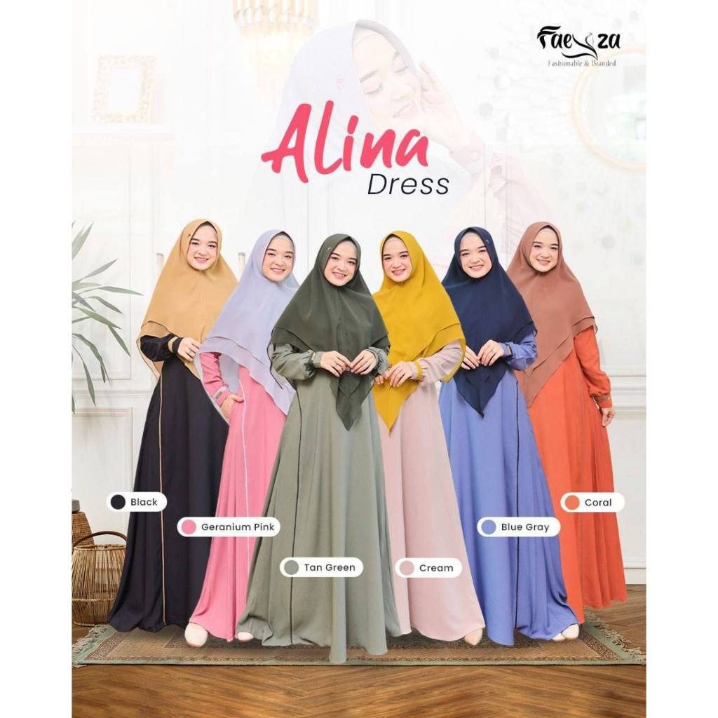 Gamis Dewasa Alina Series by Faeyza