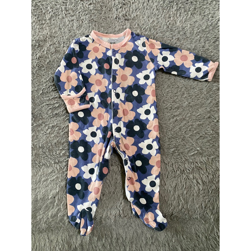 [Preloved] Mamas Papas 3-6m & baby kias 6-9 sleepsuit bayi perempuan / sleepsuit anak perempuan / ba