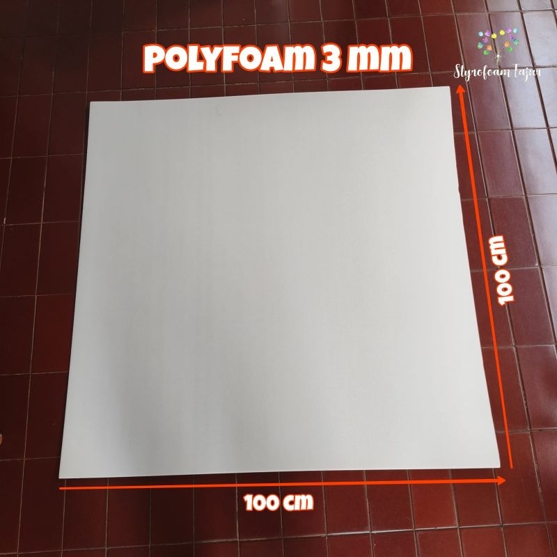

100 x 100 polyfoam lembaran tebal 3mm